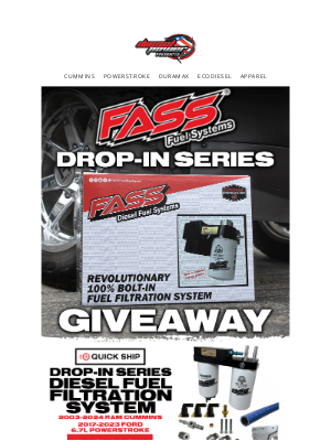 DieselPowerProducts - FASS DROP-IN SERIES GIVEAWAY