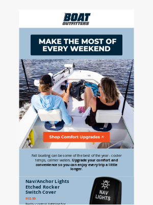 Boat Outfitters - Stay on the Water Longer This Fall