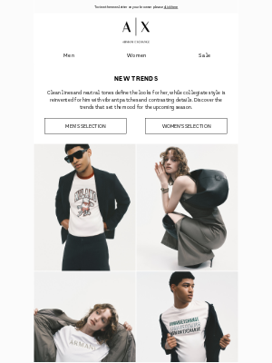 Armani Exchange - Discover next season’s trends