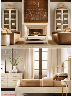 RH.com - Save Up to 60% on Living, Bedroom, Dining & More