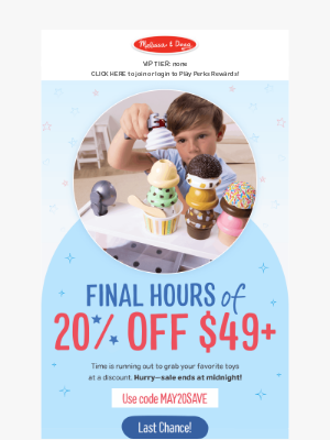 Melissa & Doug LLC - Last Chance! Extended Savings End Tonight