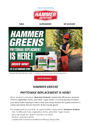 Hammer Nutrition - Hammer Greens - Capsules or Powder