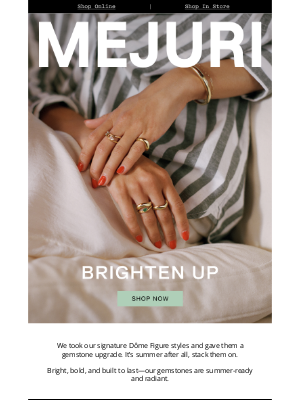 Mejuri - New In: Dôme Figure Gemstones