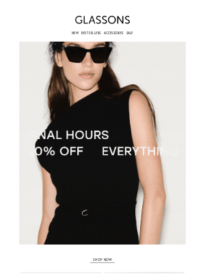 Glassons - FINAL HOURS: 20% Off Everything
