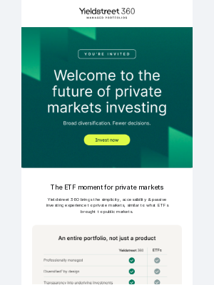 Yieldstreet - A new approach to private markets investing