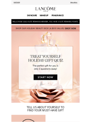 Lancome - Your Perfect Gift is Only 3 Questions Away