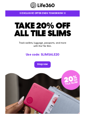 Tile, Inc - 🗓️ Ending soon: exclusive Slim sale