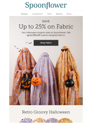 Spoonflower - Take up to 25% off fabric