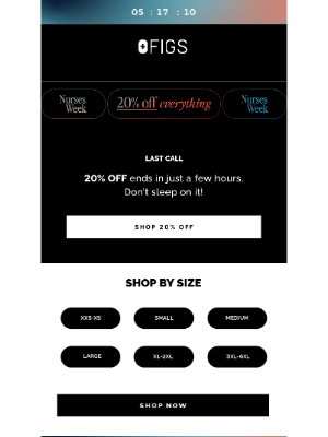 FIGS - Final Hours for 20% OFF! Don't Miss Your Dose of FIGS