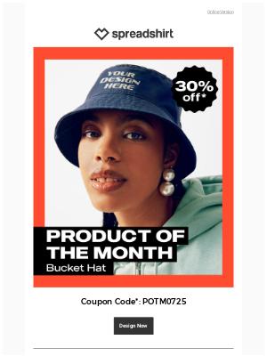 Spreadshirt - Get 30% off our customizable Bucket Hat, jay