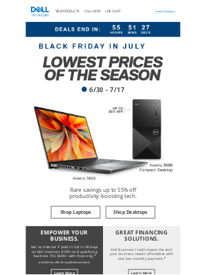 Dell - Experience the power of top business tech with these limited-quantity deals.