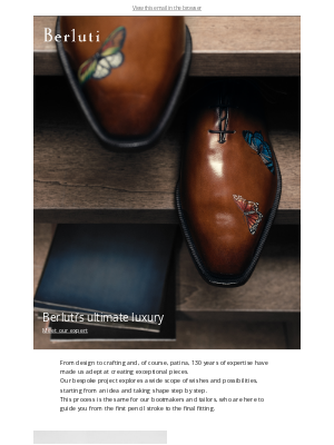 Berluti - The Bespoke tour is back in town