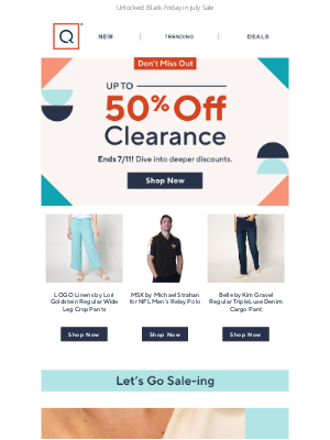 QVC - Still On! Up to 50% Off Clearance