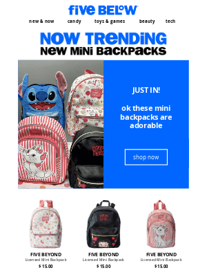 Hollar - new Disney mini backpacks are here!