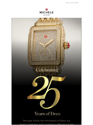 MICHELE - Celebrate 25 Years of Deco with the Limited Edition Deco Mid Jubilee