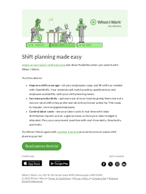 When I Work - Easier shift planning and scheduling