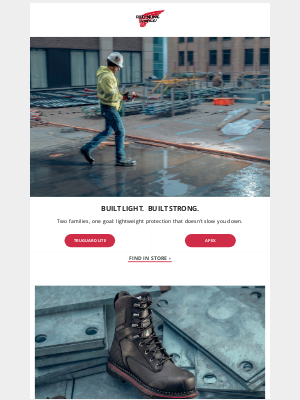 Red Wing Shoes - Strength You Can Feel. Weight You Can’t.