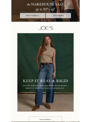 Joe's Jeans - Up to 80% OFF + Rigid Denim Rules