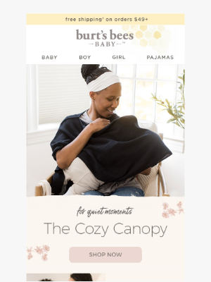 Burt's Bees Baby - From Nursing to Naptime: The Cover That Does It All