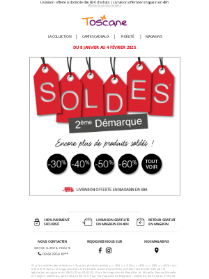 Toscane (France) - Jusqu'à -60% : Profitez des Soldes !