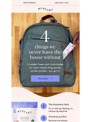 ByHeart - Your diaper bag checklist ✅