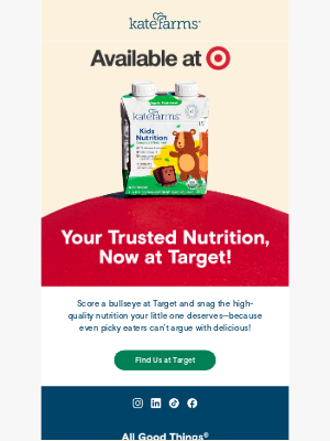 Kate Farms - Kids Nutrition at Target—See Where to Shop!
