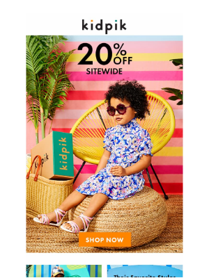 Kidpik - Sunshine Styles! 25% Off