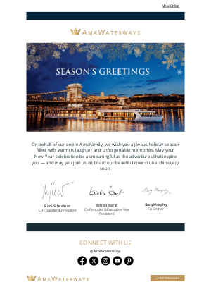 AmaWaterways - A Special Message from Our Family to Yours