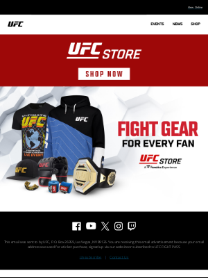 Ultimate Fighting Championship - Fight Gear for Every Fan at UFC Store