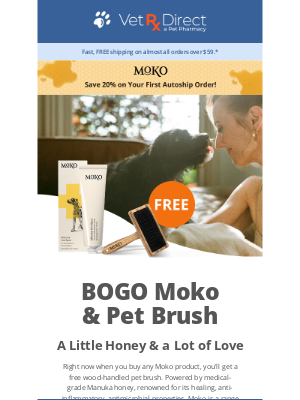 VetRxDirect - Your FREE Pet Brush Is Waiting