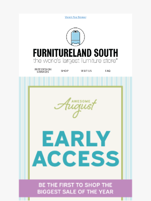 Furnitureland South - 🚨 Early Access to the Best Prices of the Year!