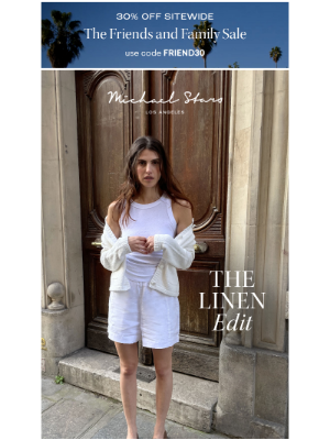 Michael Stars - Shop linen: 30% off sitewide