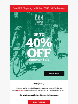 Topo Designs - ⚡  Up to 40% OFF Select Styles