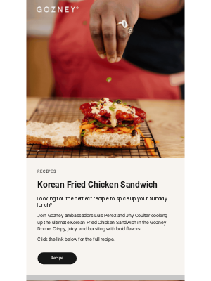 Korean Fried Chicken Sandwich by Luis Perez and Jhy Coulter.