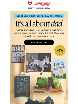 Lovepop - Celebrate your guide, your hero, your DAD!