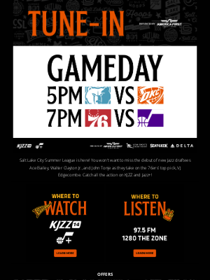 Utah Jazz - Tune-In | Jazz vs. 76ers | 7 P.M. MT