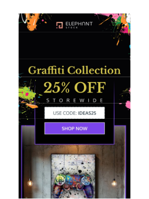 ElephantStock - Trending: Graffiti Icons Just Dropped 🎯
