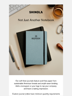 Shinola - Soft Linen Journals Are Back