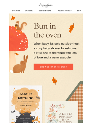 Paperless Post - Give baby a warm welcome