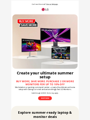 LG Electronics - Work, play & stream with LG Monitor savings