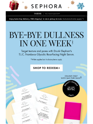 Sephora - Get a week’s worth of FREE Drunk Elephant samples with min. spend 💝