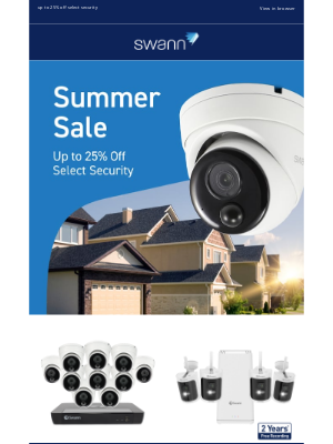 Swann Security - Sizzling Summer Deals: Save Up to 25% on Smart Security