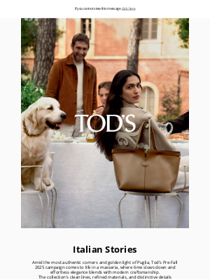 TOD'S - Tod's presents the Pre-Fall 2025 campaign