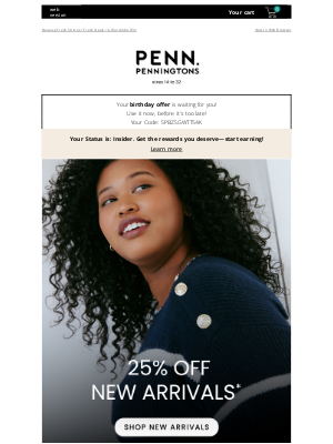 Penningtons - New. Bold. On Sale. 25% OFF* Striped Tops & More!