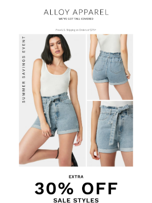 Alloy Apparel - POV: Your Fave Tall Trends are 30% Off