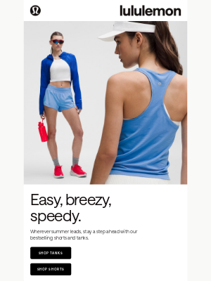 Lululemon - The fastest match: shorts and tanks