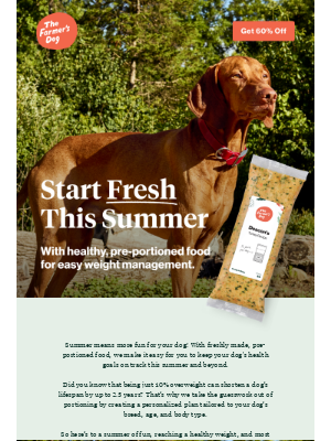 The Farmer's Dog - A healthy weight can mean more years with your dog