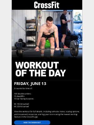 CrossFit Inc. - 250613 Workout of the Day: A Triplet