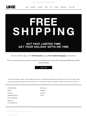 LN-CC - 48 Hours Only: Free Shipping Awaits!