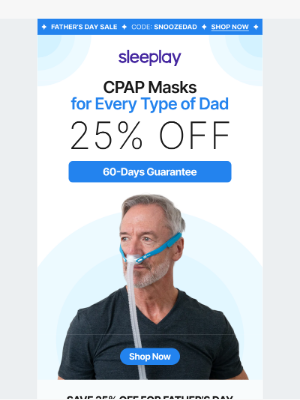 Sleeplay - 25% OFF CPAP Masks with 60 Days Guarantee!